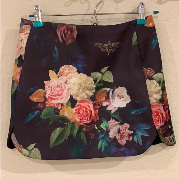 Topshop Dresses & Skirts - Topshop. Flower skirt. Ted Baker inspired.